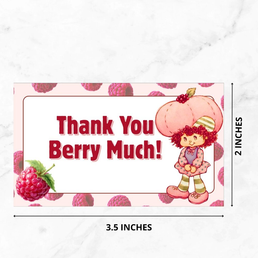 50 Pack  Thank You Cards Raspberry - Picture 3 of 4